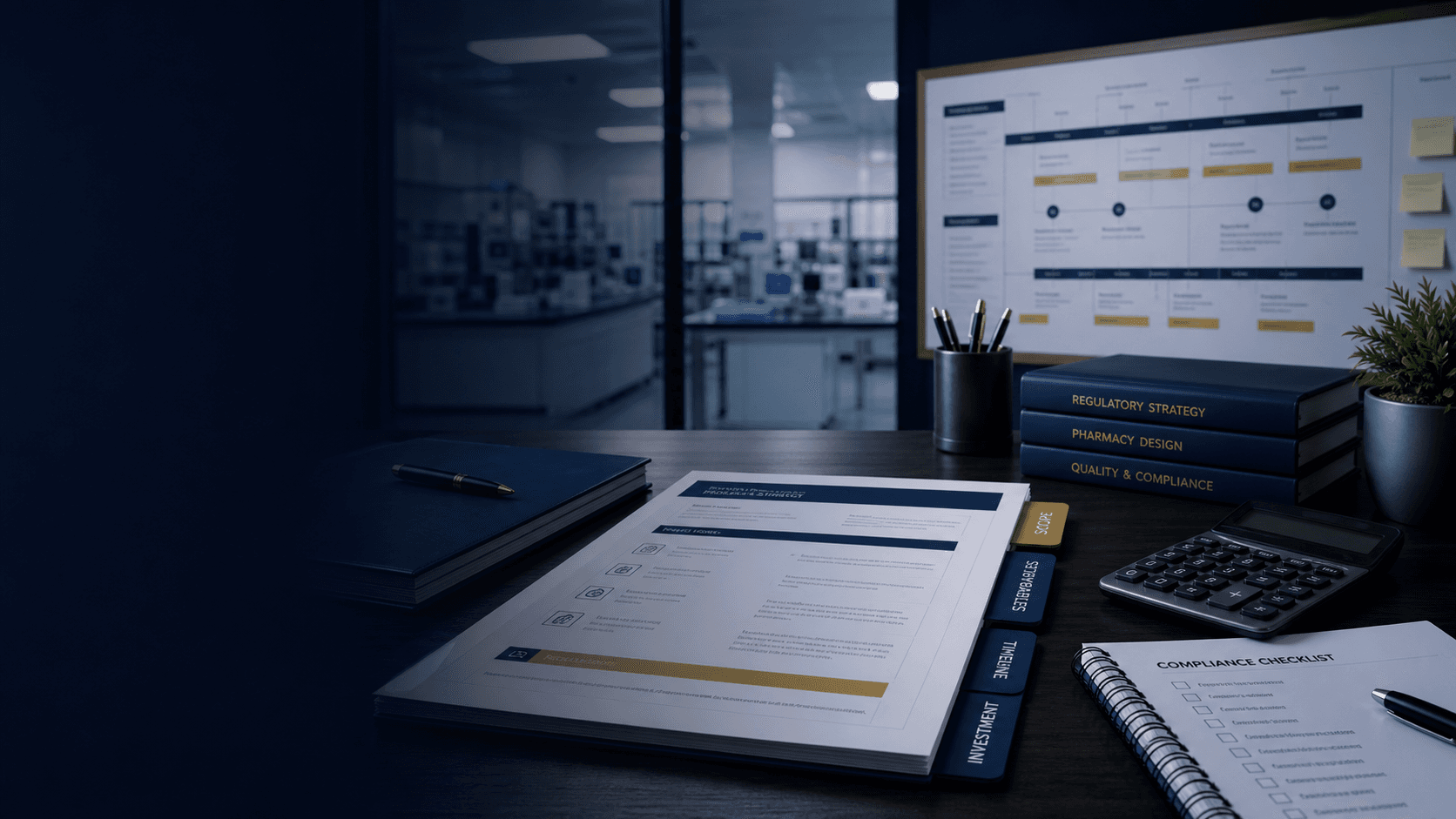 Cleanroom advisory environment with compounding lab